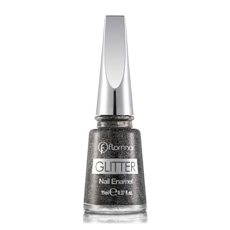 Flormar Glitter Nail Enamel - GL30 Onyx