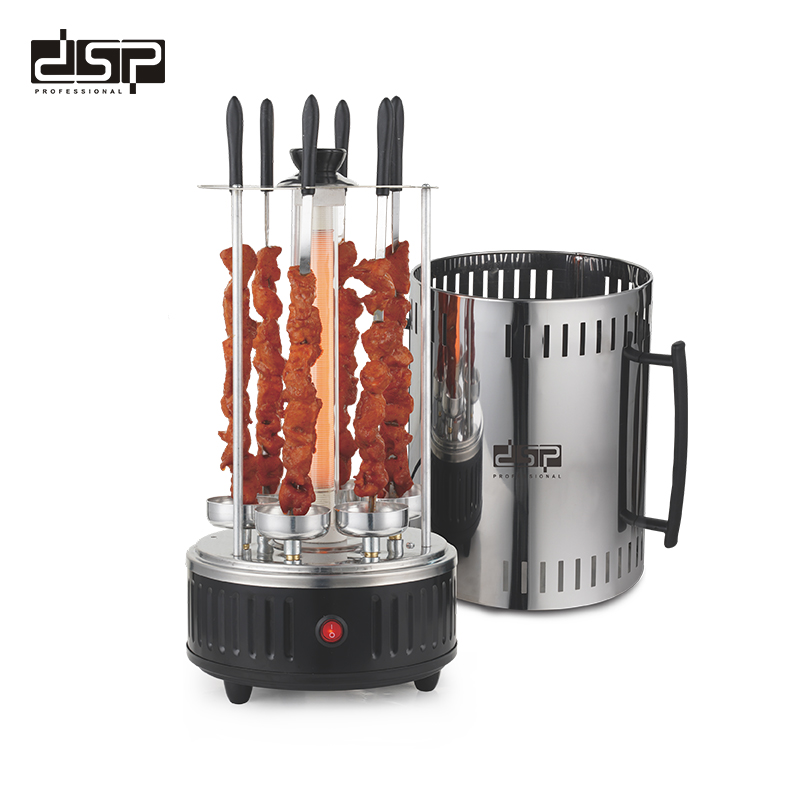 Dsp Vertical electric grill, 6 poles 360 degree rotating roasting