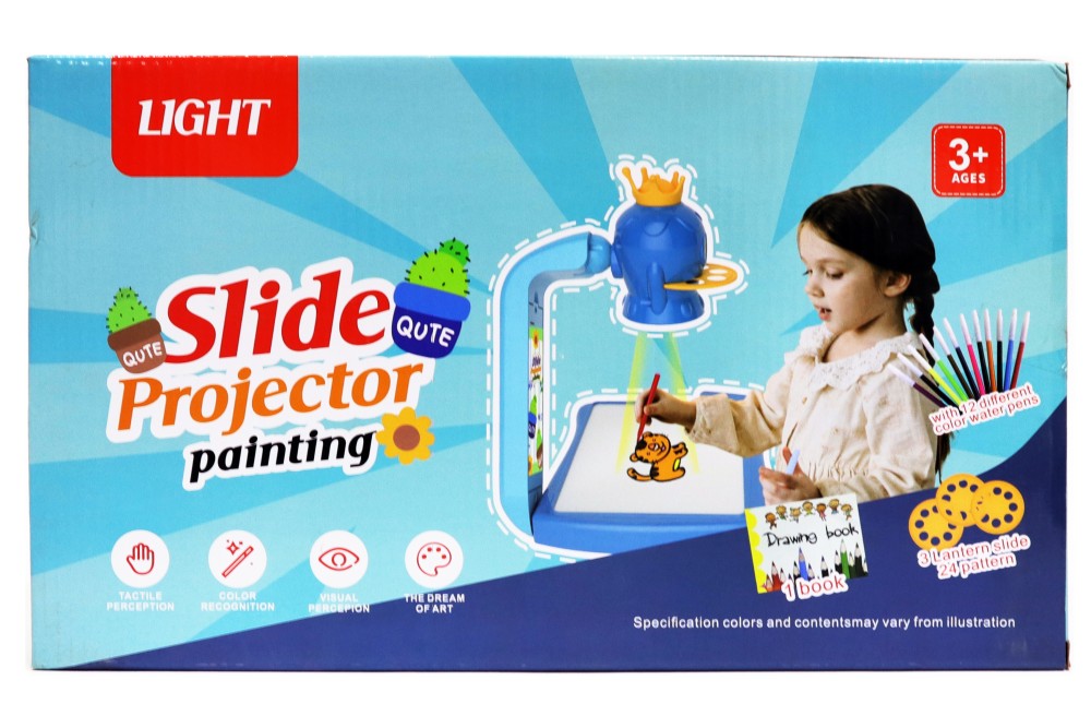 Slide projector painting games
