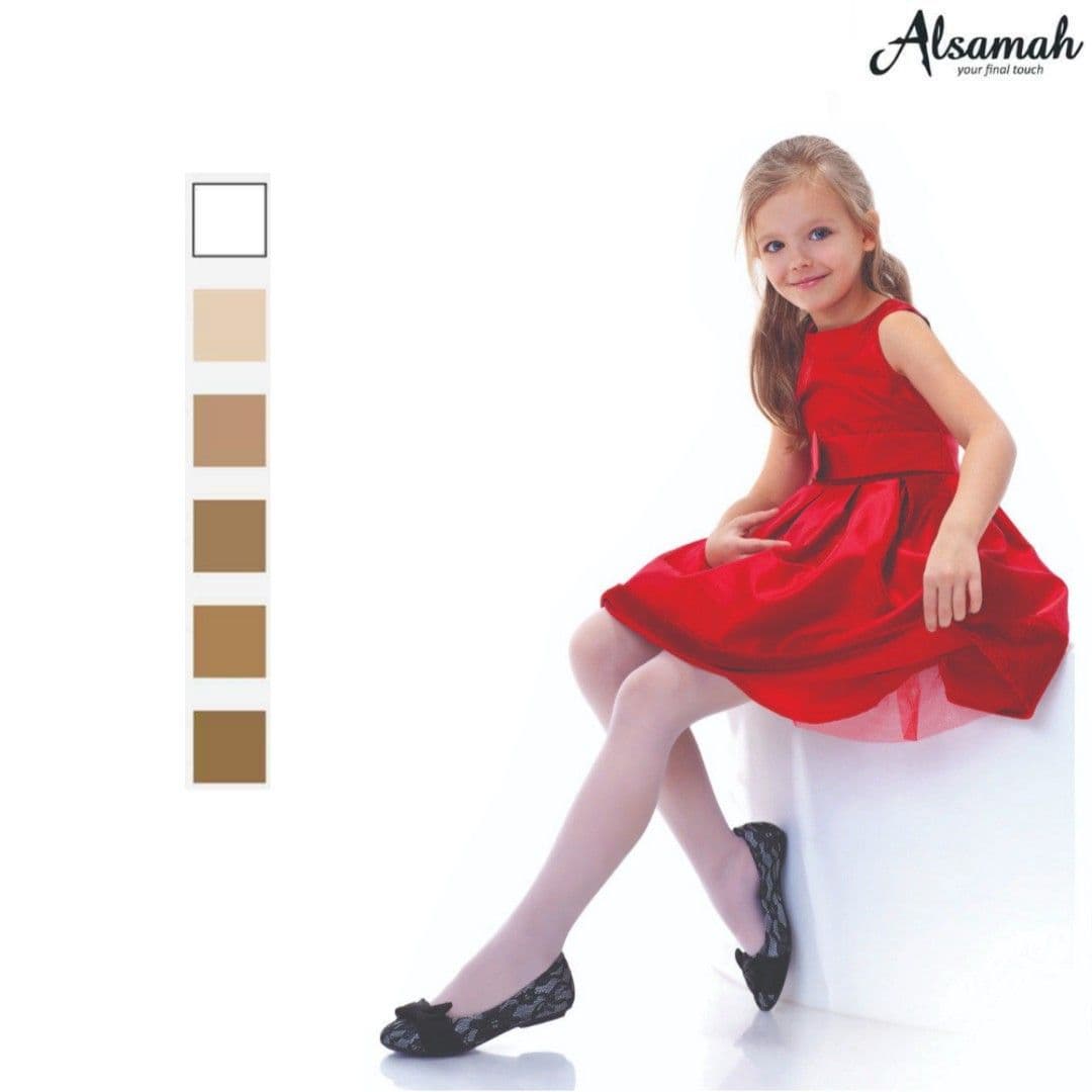 Shiny tights for girls - 30 denier thickness - multiple colors and sizes - from Al-Samah