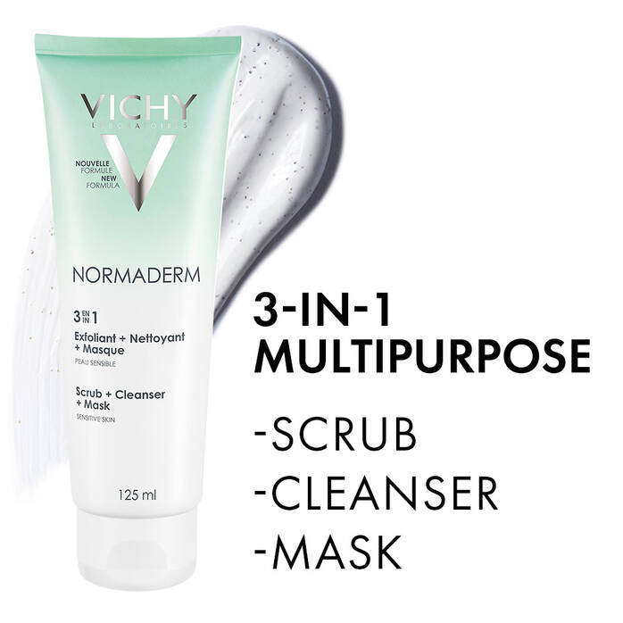 Normaderm 3-IN-1 Scrub + Cleanser + Mask