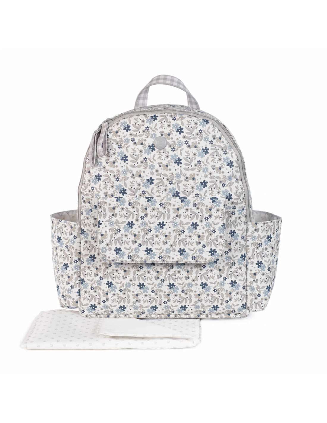 Pasito a Pasito Delia Floral Maternity Backpack - Blue