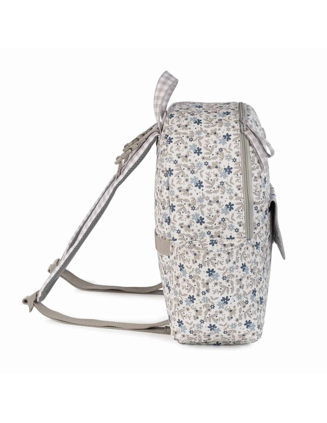 Pasito a Pasito Delia Floral Maternity Backpack - Blue