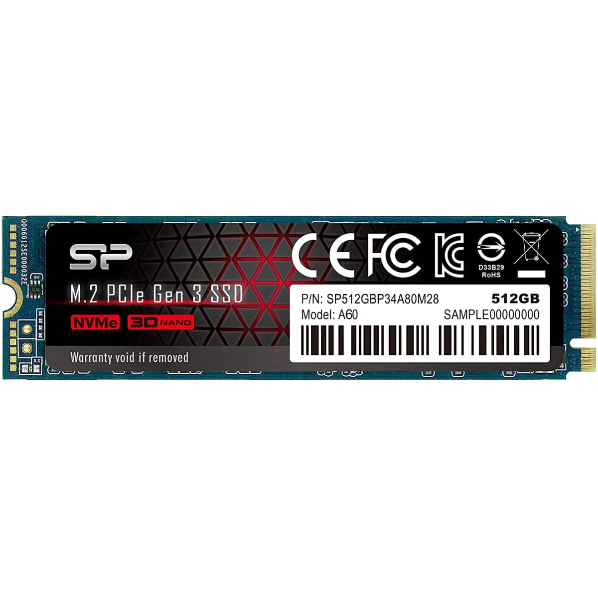 Silicon Power 512GB PCIe Gen3×4 P34A60 NVME