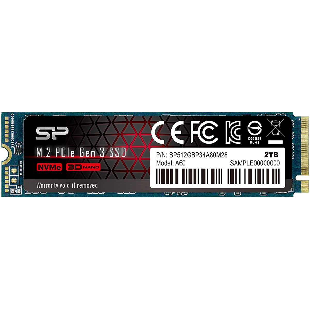 Silicon Power 2TB PCIe Gen3×4 P34A60 NVME