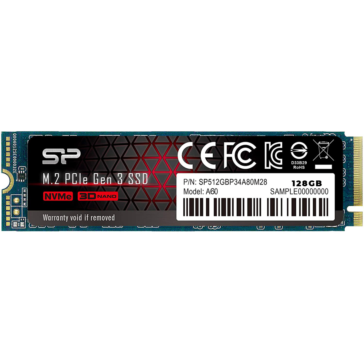 Silicon Power 128GB PCIe Gen3×4 P34A60 NVME