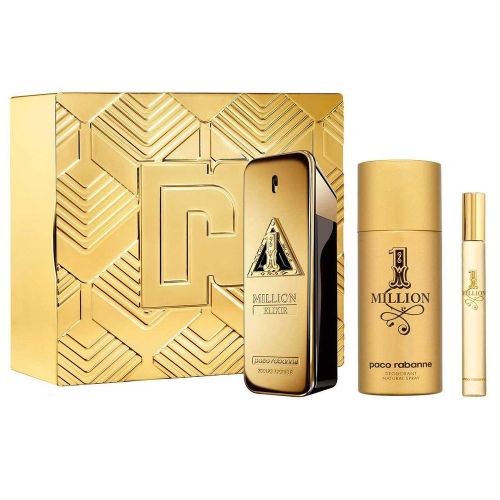 Paco rabanne 1 Million Elixir Parfum Intense EDP 100ML Deodorant Spray 150ML Parfum 10ML Gift Set For Men