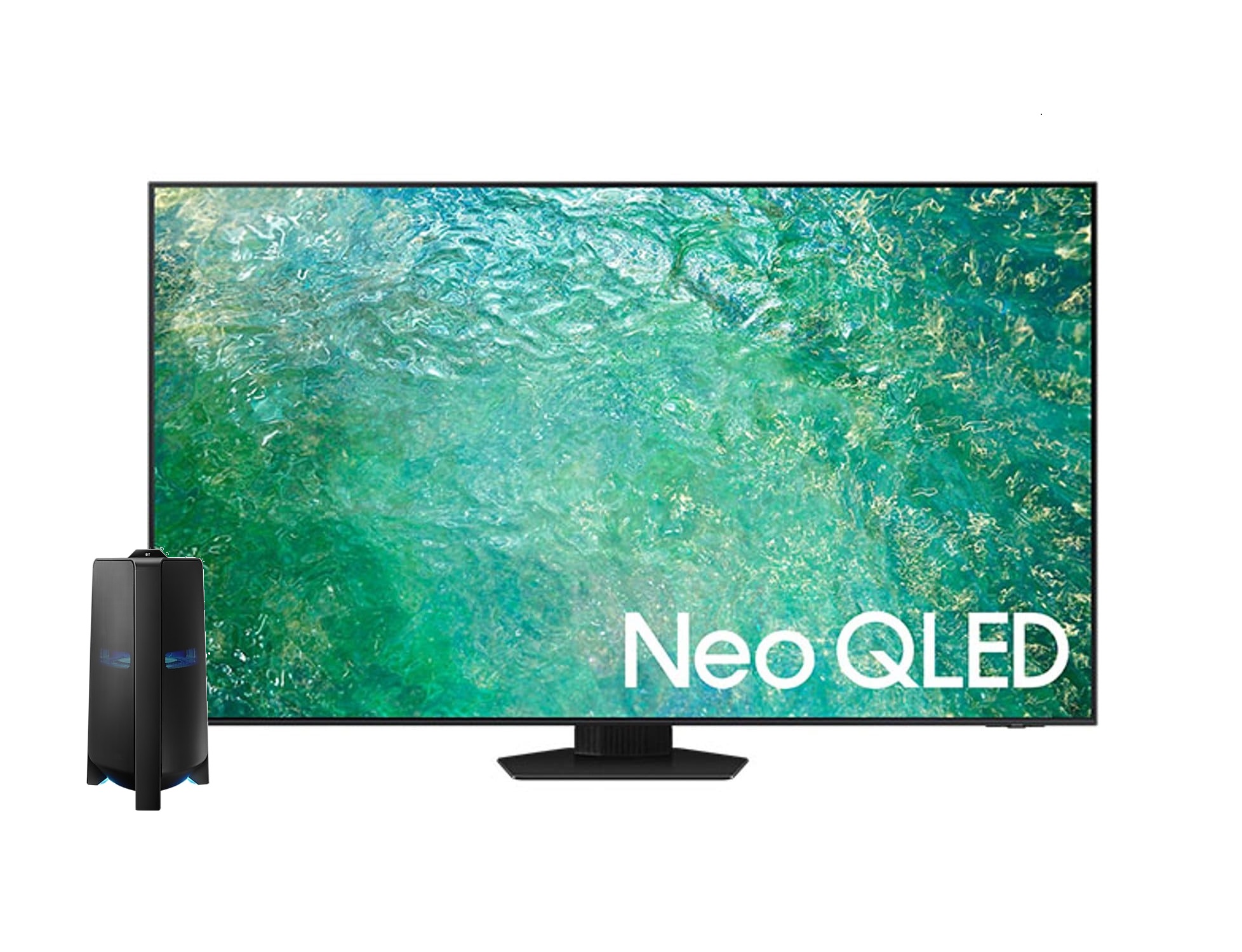 Samsung QLED TV Neo Smart 4K 55 Inch & Samsung MX-T70 1500W Sound Tower