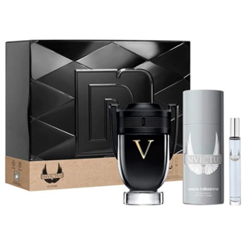 Paco rabanne Invictus Victory EDP 100ML Deodorant Spray 150ML EDP 10ML Gift Set For Men
