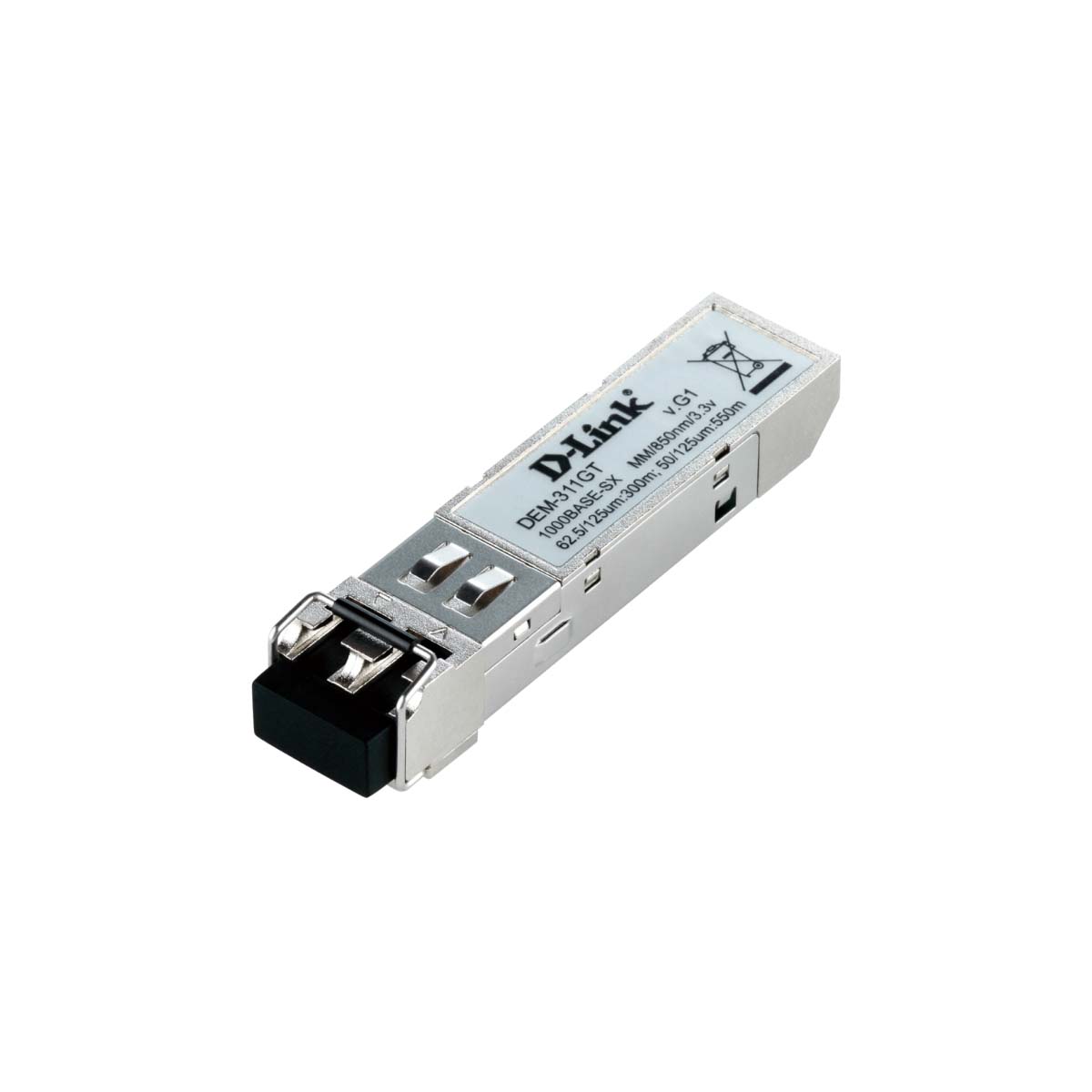 D-Link DEM‑311GT 1-port SFP SX MM Fiber Transceiver-Up to 550m