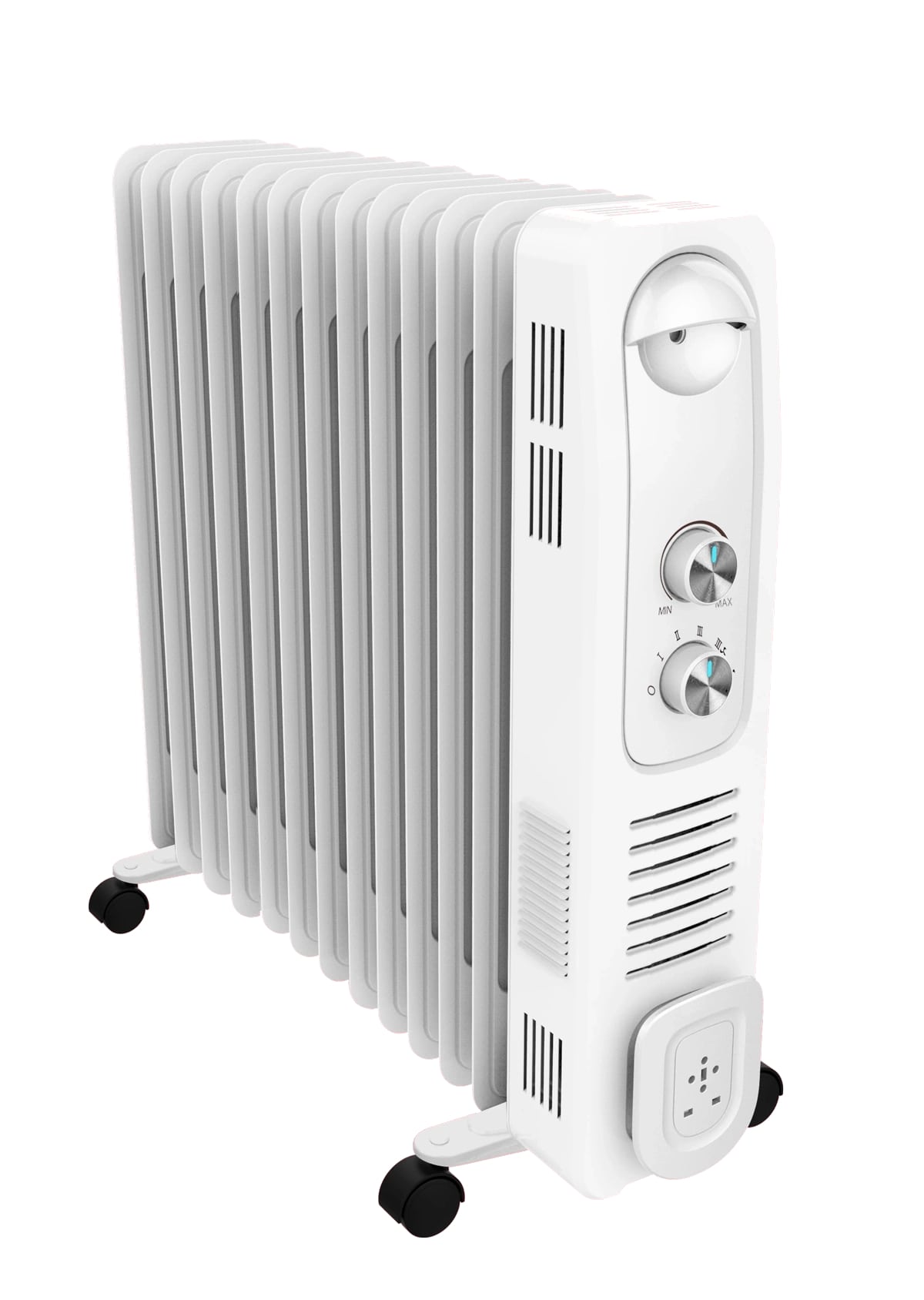 Electromatic Oil Filled Radiator 13 Fins 2500 W With clothes rack and fan Full safety system