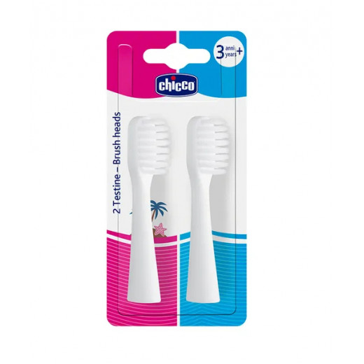Chicco Replaceable Electric Toothbrush Heads, White