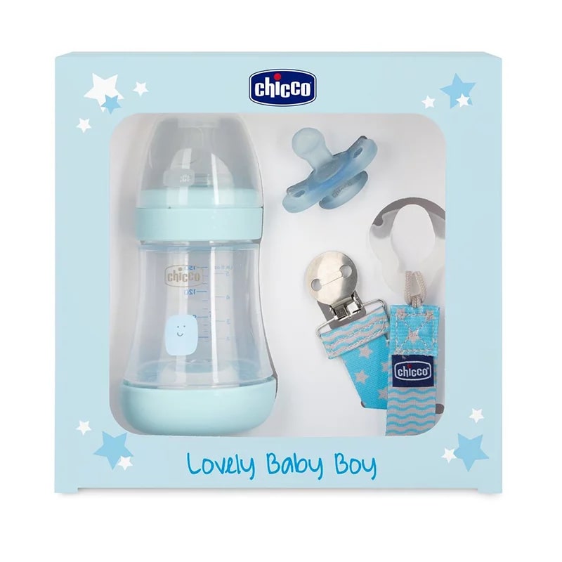 Chicco Set Perfect Rose For Newborns, Blue Color, 150 Ml
