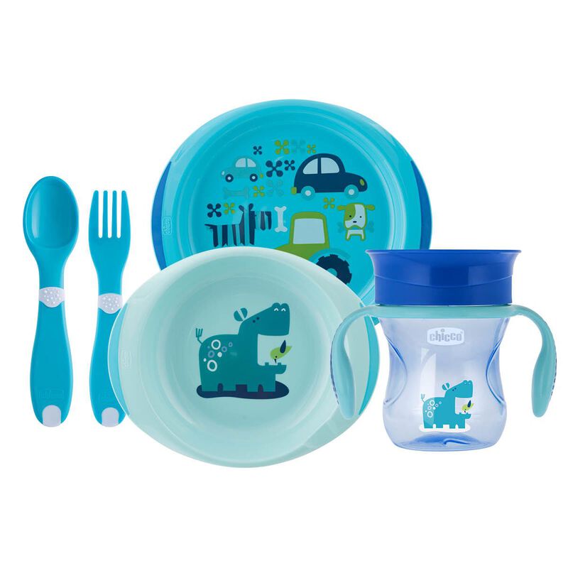 Chicco Eating Set All You Need Set 12M+ Blue