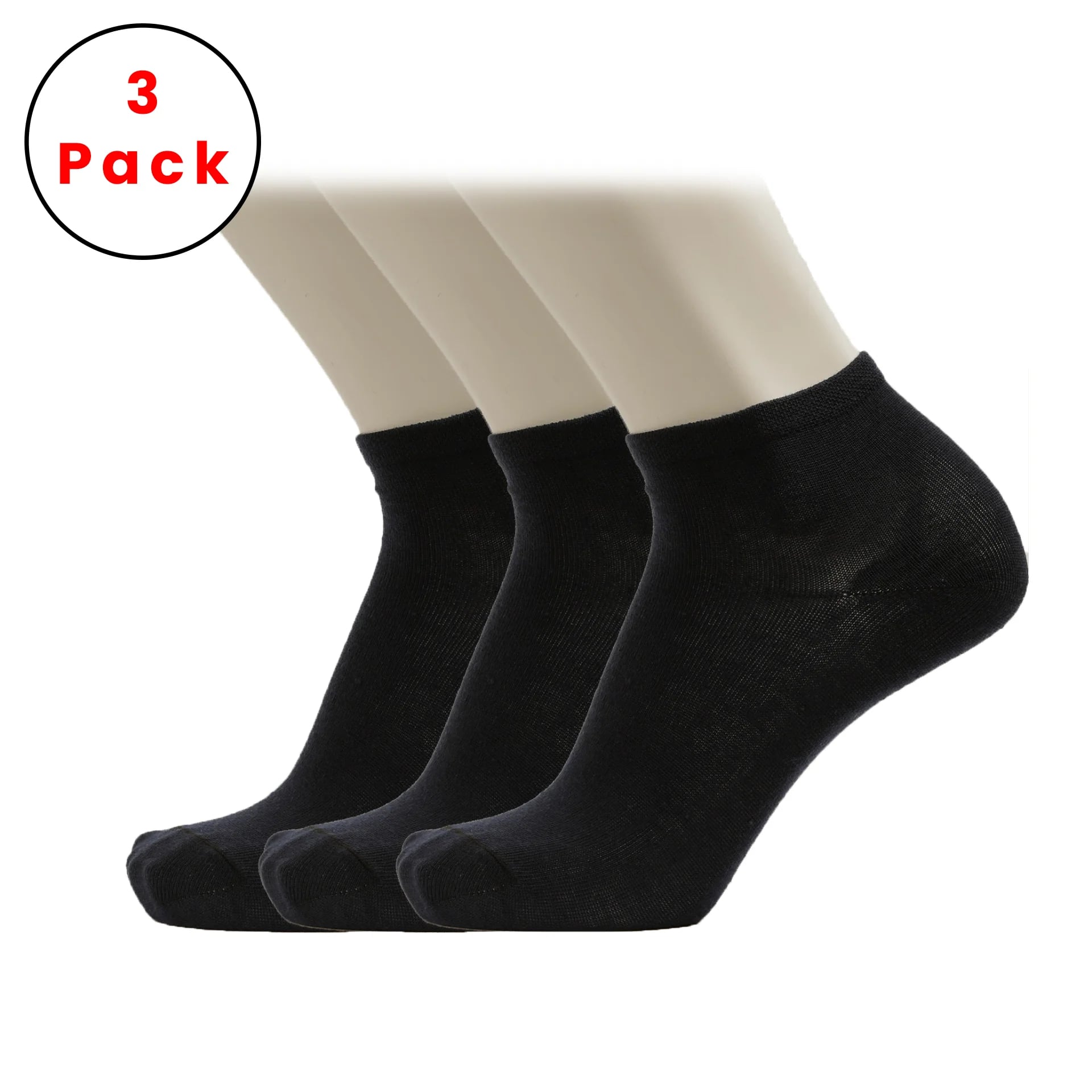 3-Pack Men Ankle Simple Sport Cotton socks from al samah