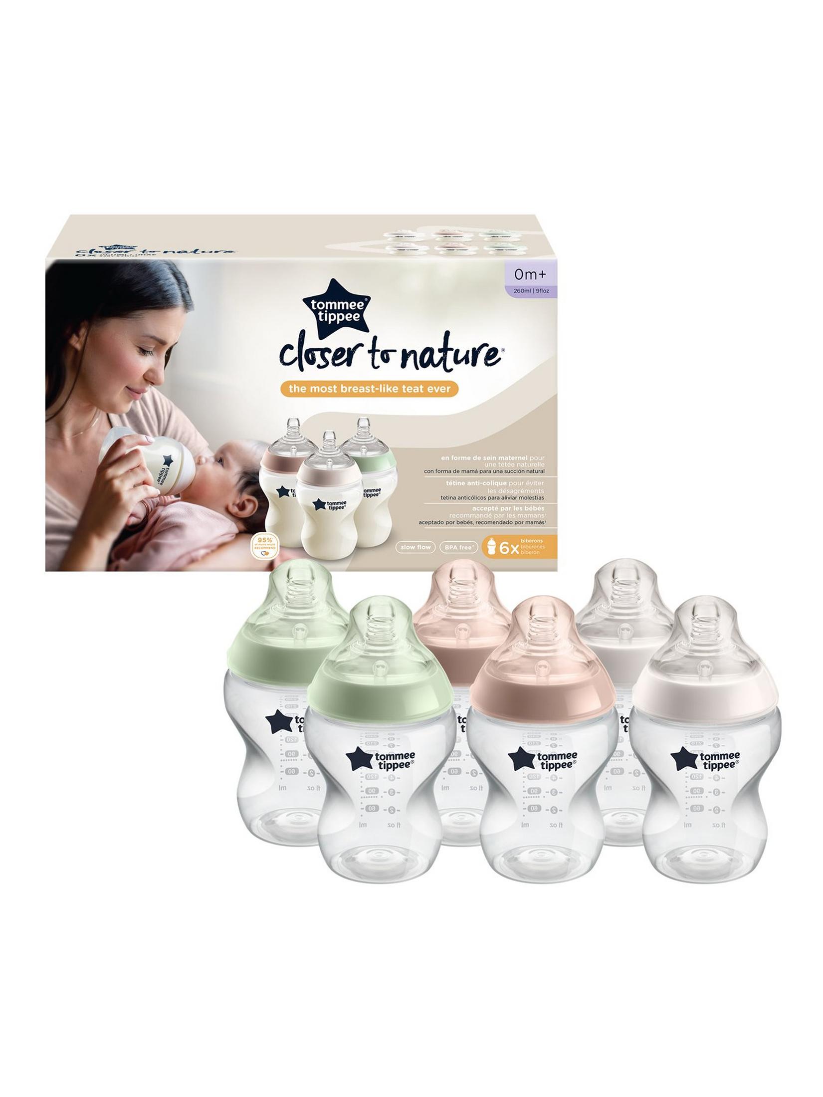 Tommee Tippee Clear Pastel 260ml ,6 pieces