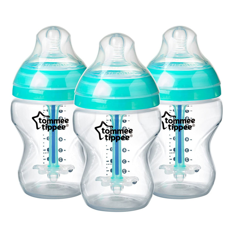Advanced Anti-Colic Baby Bottle Set 260 ml, 3 Pieces