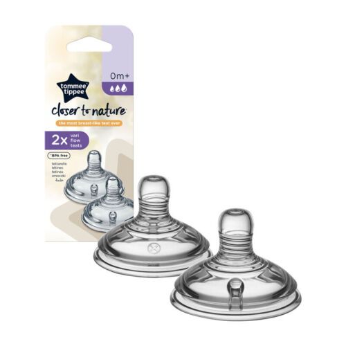 Tommee Tippee Closer To Nature Teats, Fast Flow x2