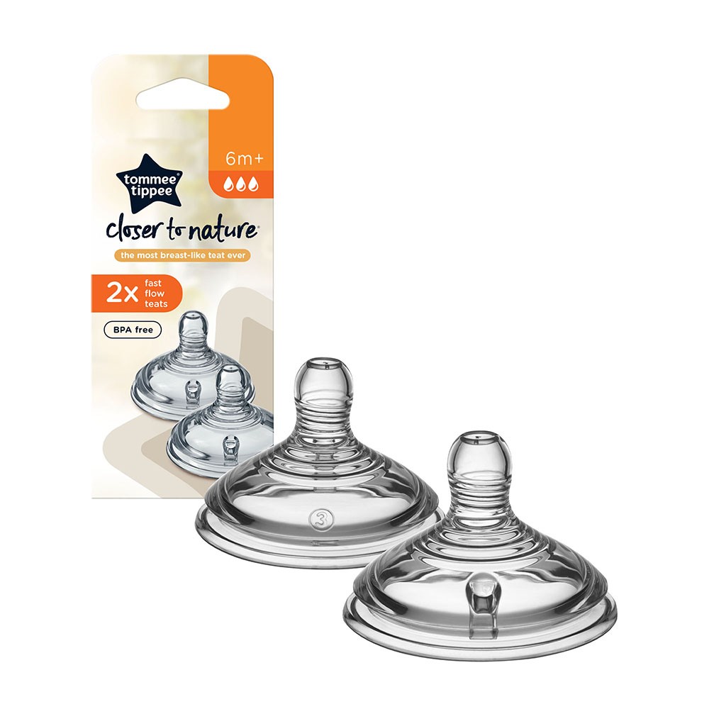 Tommee Tippee Close To Nature Vari Flow Teats 2 Pack