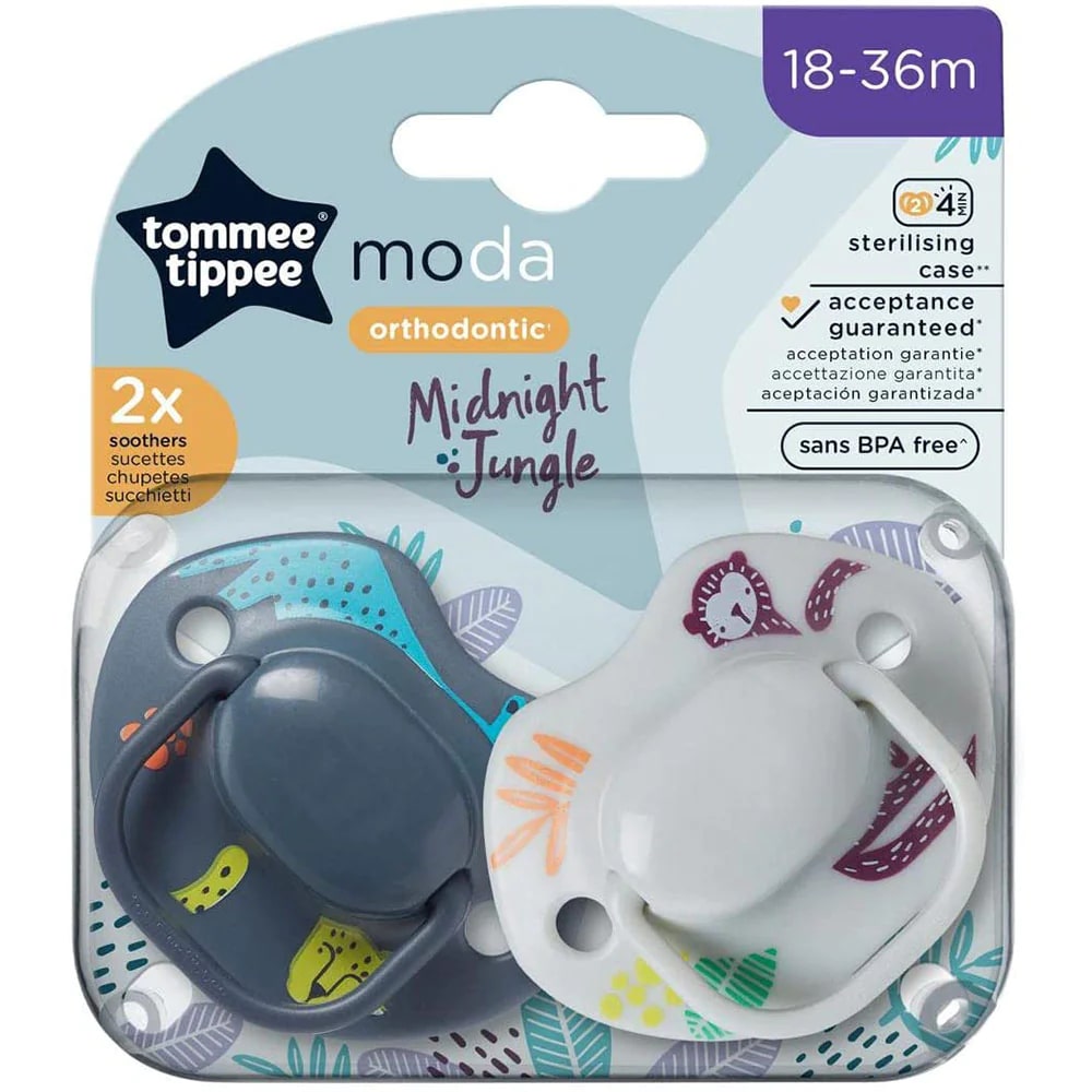 Tommee Tippee Moda Soothers 2 Pcs 18-36m