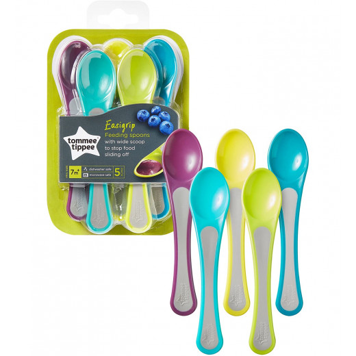 Tommee Tippee Feeding Spoons, 5 Count, Multi Colors