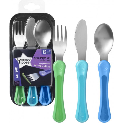 Tommee Tippee First Grown Up Cutlery Set, Assorted