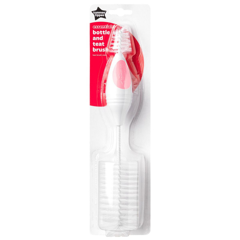 Tommee Tippee Essentials Bottle and Teat Brush, Pink