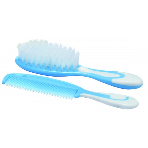 Optimal Brush And Comb Set - Blue