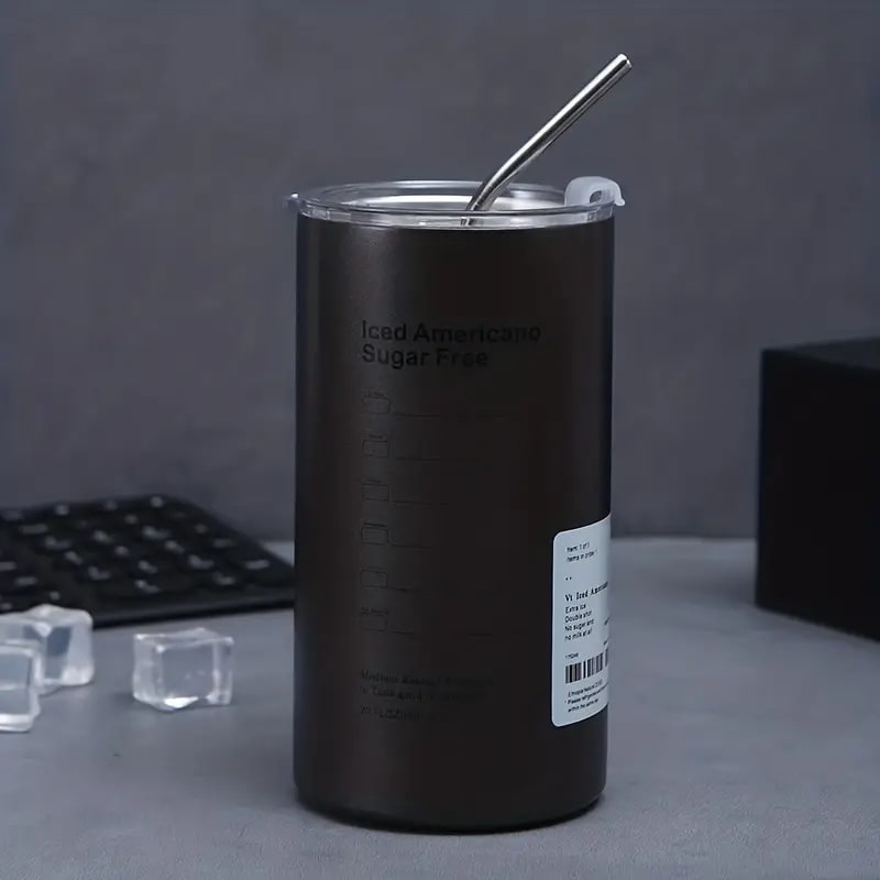 Portable Stainless Steel Coffee Mug,600 ML