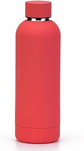 Stainless Steel Red Sports Water Bottle, 500ml