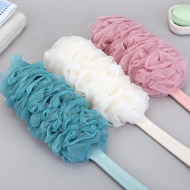 Mesh Bath Brush with Handle for Body Cleaning