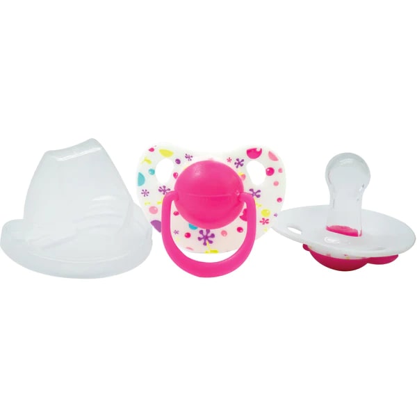 Optimal Round Nipples Silicone Pacifier Pacifiers With Covers 0+
