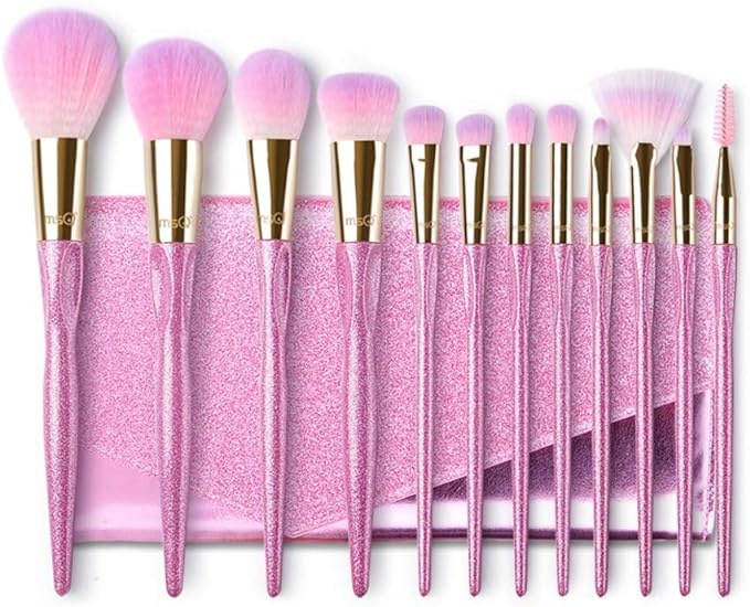 Aurora Love Makeup Brush Set of 12 with Case