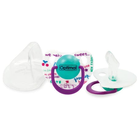 Optimal Orthodontic Silicone Pacifier 0+