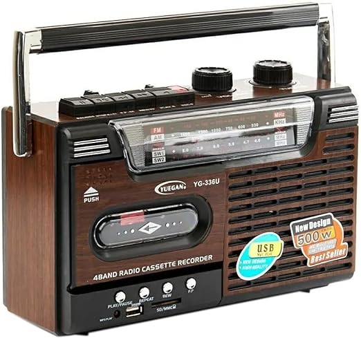 Gold jinru yg-336u multifunctional cassette recorder with mp3 player & radio