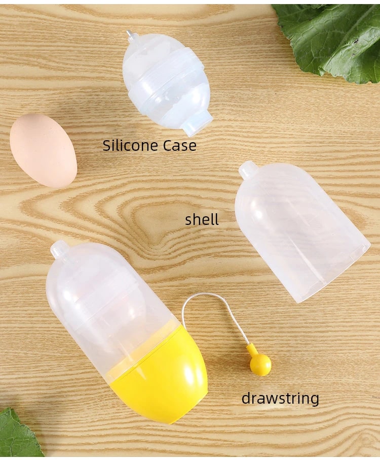 Plastic Manual Golden Egg Puller Scrambler Household White Yolk Mixer Kitchen Tool