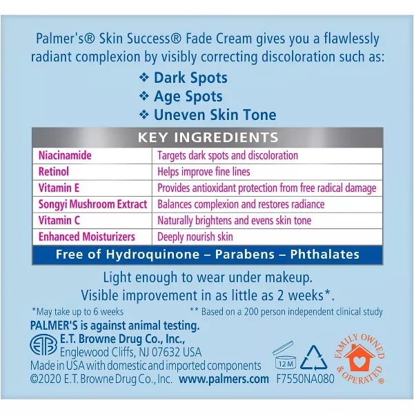 Palmers Skin Success Anti-Dark Spot Fade Cream