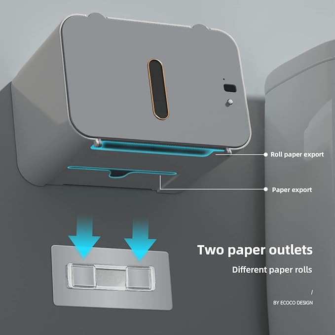 Touchless wall-mounted automatic toilet paper dispenser