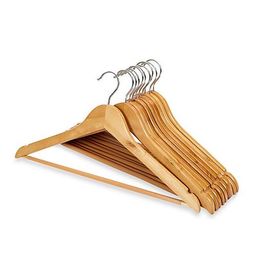 Wooden Suit Hangers in Blonde (Set of 5)