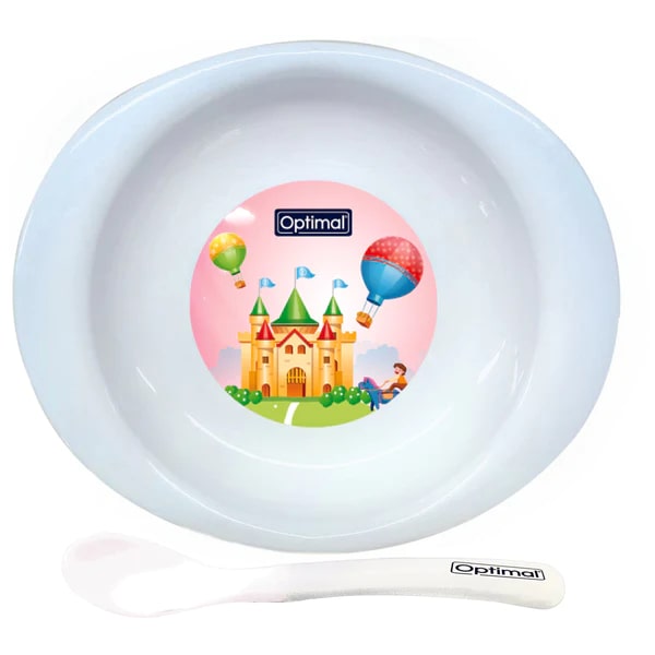 Optimal Solid Body Feeding Plate With Soft Spoon