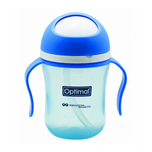 Optimal Swivel Head Drinking Bottle With Handle, Blue Color, 240 Ml