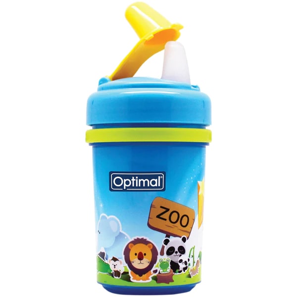 Optimal Children's Mug With Silicone Tip, Blue Color, 240 Ml