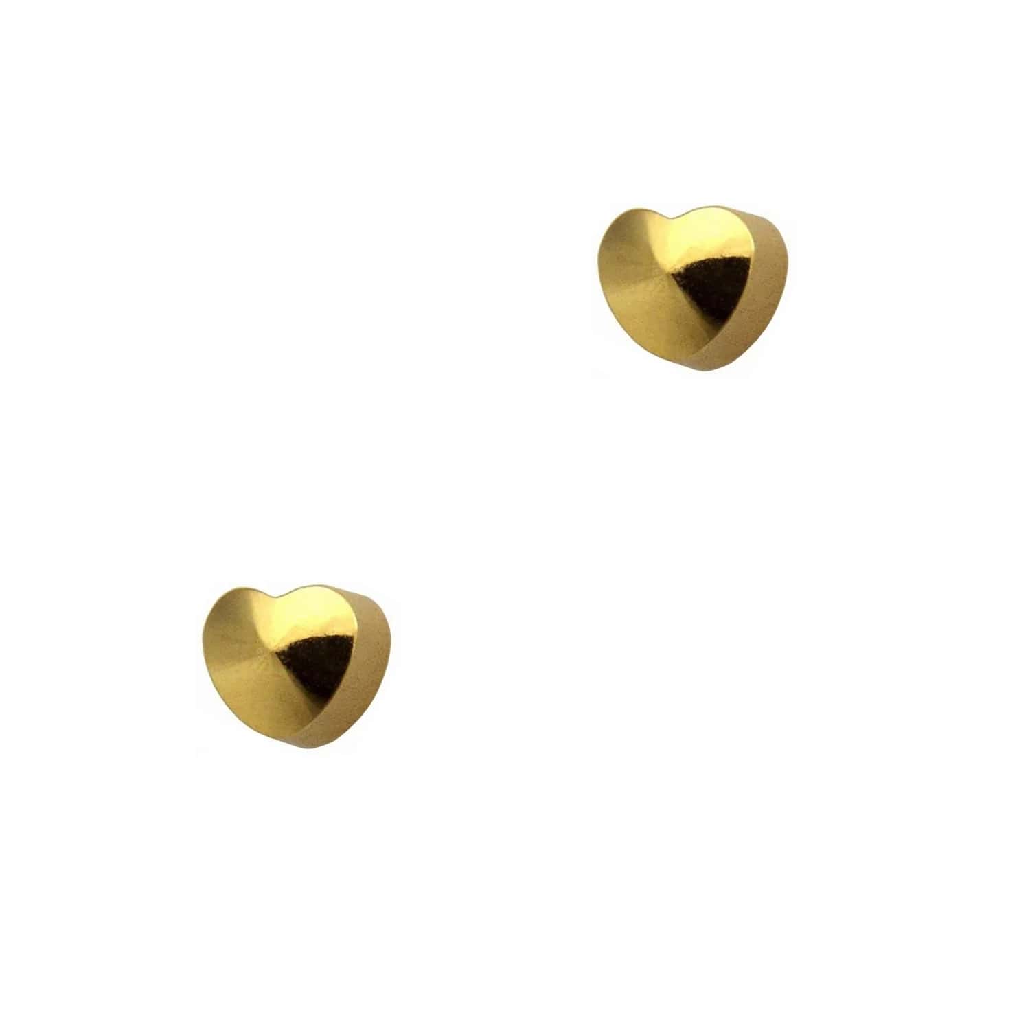 STUDEX MINI Gold Plated Stainless Steel Heart and Star Shaped Earrings