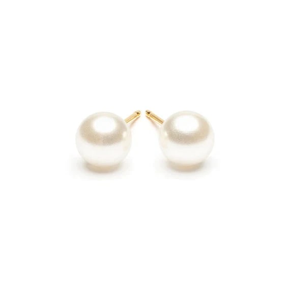 Studex Gold Plated 6mm White Pearl