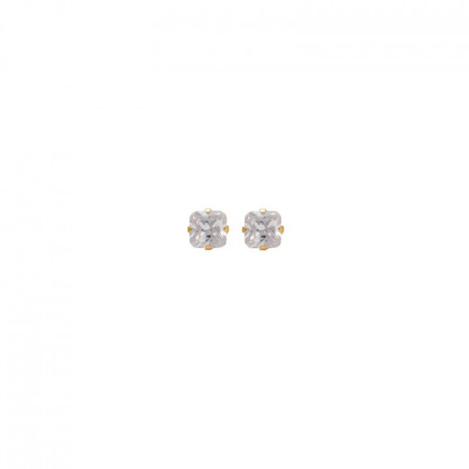 Studex Sensitive Cubic Zirconia Stud Earrings 7mm Gold Plated