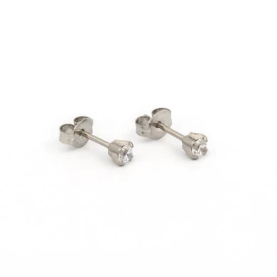 Studex Stainless 4mm Cubic Zirconia