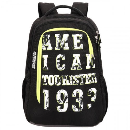 American Tourister Coco Polyester Backpack, Black Color