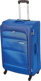 American Tourister Oakland Soft Luggage Trolley Bag, 55cm, Blue
