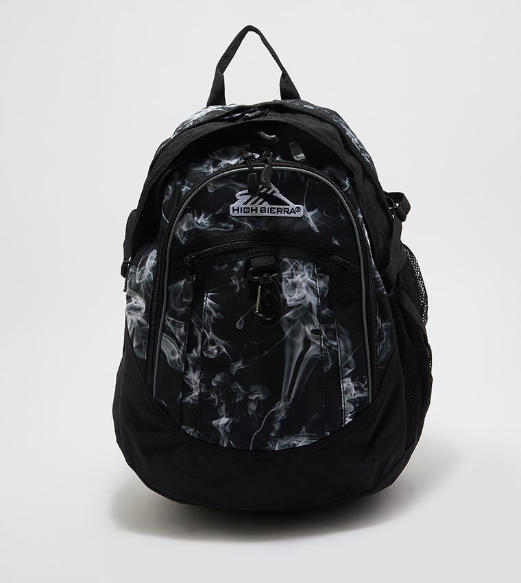 High Sierra Tephra Printed Backpack, Black Color