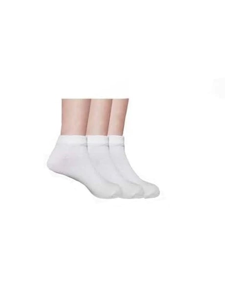 Simple socks low cut 1 pack White Color From AL Samah
